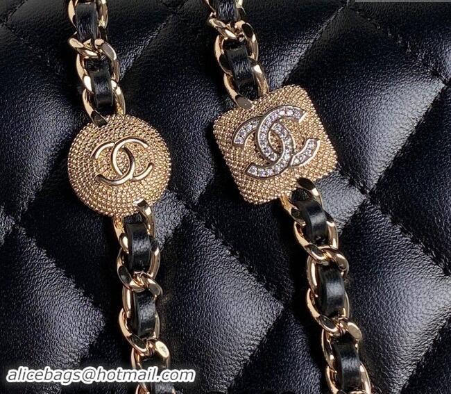 Top Quality Chanel Lambskin Clutch with Chain AP4300 Black 2024