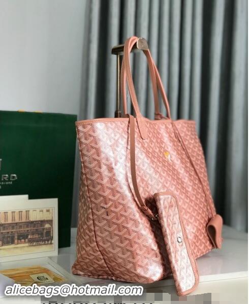 Best Price Goyard Glittering Saint Louis Tote Bag GM 020144 Pearly Pink 2024