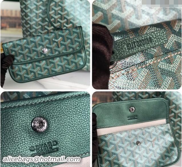 Pretty Style Goyard Glittering Saint Louis Tote Bag PM 020144 Pearly Green 2024