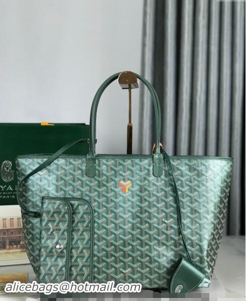 Pretty Style Goyard Glittering Saint Louis Tote Bag PM 020144 Pearly Green 2024