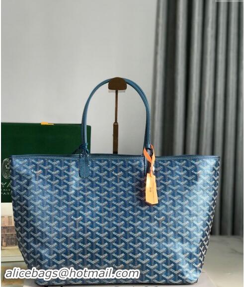 Buy Fashionable Goyard Glittering Saint Louis Tote Bag PM 020144 Pearly Blue 2024