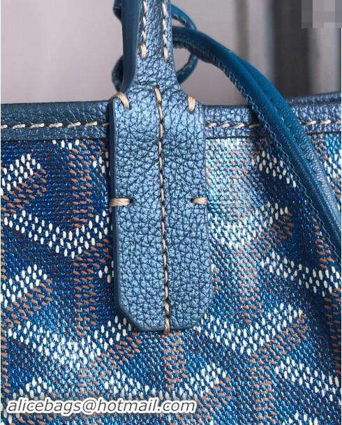 Buy Fashionable Goyard Glittering Saint Louis Tote Bag PM 020144 Pearly Blue 2024