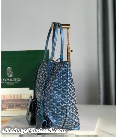 Buy Fashionable Goyard Glittering Saint Louis Tote Bag PM 020144 Pearly Blue 2024