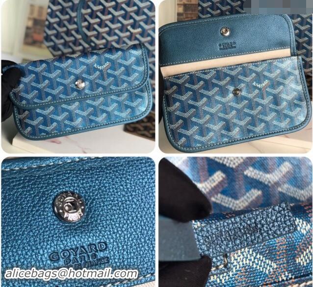 Buy Fashionable Goyard Glittering Saint Louis Tote Bag PM 020144 Pearly Blue 2024