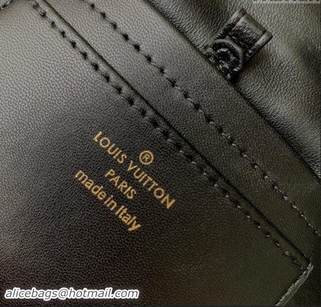 Best Price Louis Vuitton GO-14 PM Bag in Black Lambskin Leather M12004 2024