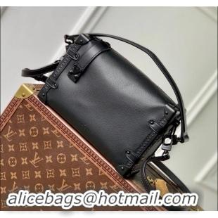 Reasonable Price Louis Vuitton Side Trunk MM Bag in All Black Cowhide Leather M24309 2024