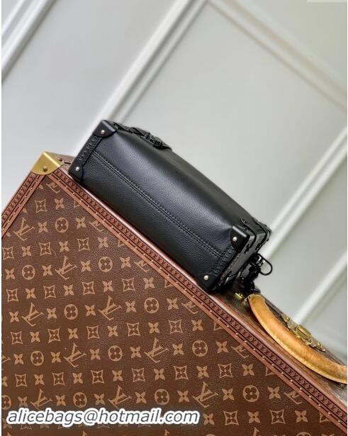 Reasonable Price Louis Vuitton Side Trunk MM Bag in All Black Cowhide Leather M24309 2024