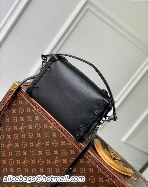 Reasonable Price Louis Vuitton Side Trunk MM Bag in All Black Cowhide Leather M24309 2024