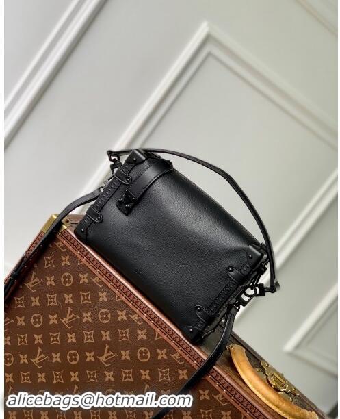 Reasonable Price Louis Vuitton Side Trunk MM Bag in All Black Cowhide Leather M24309 2024