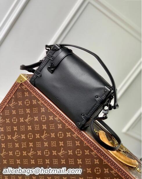 Reasonable Price Louis Vuitton Side Trunk MM Bag in All Black Cowhide Leather M24309 2024