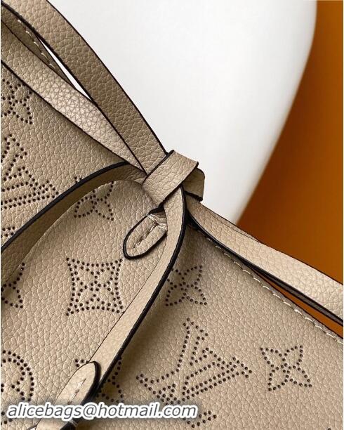 Promotional Louis Vuitton Flore Bucket bag in Perforated Mahina Calfskin M12140 Grey 2024