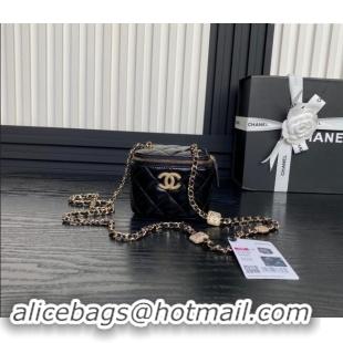 Famous Brand Chanel Lambskin Clutch with Chain AP4302 Black 2024