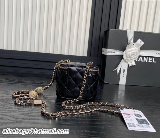 Famous Brand Chanel Lambskin Clutch with Chain AP4302 Black 2024