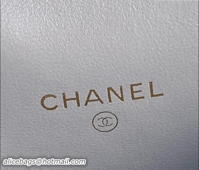 Buy Discount Chanel Lambskin Clutch with Chain AP4302 Grey 2024