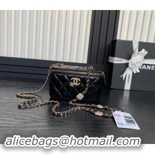 Luxury Cheap Chanel Lambskin Clutch with Chain AP4301 Black 2024