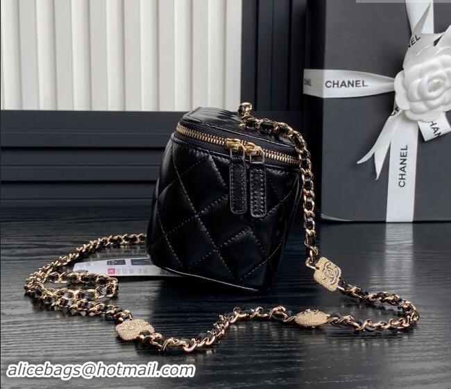 Luxury Cheap Chanel Lambskin Clutch with Chain AP4301 Black 2024