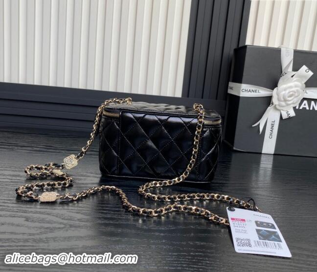 Luxury Cheap Chanel Lambskin Clutch with Chain AP4301 Black 2024