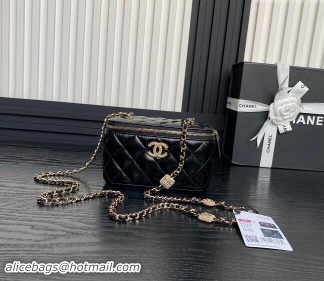 Luxury Cheap Chanel Lambskin Clutch with Chain AP4301 Black 2024