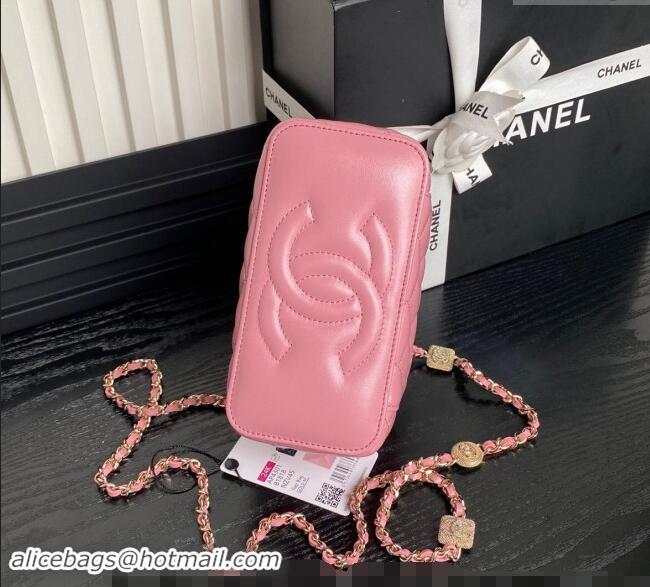 Good Looking Chanel Lambskin Clutch with Chain AP4301 Pink 2024