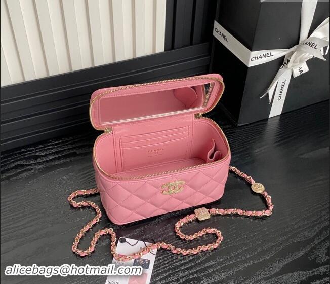 Good Looking Chanel Lambskin Clutch with Chain AP4301 Pink 2024