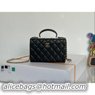 Best Price Chanel Quilted Lambskin Small Box Bag AS5167 Black 2024