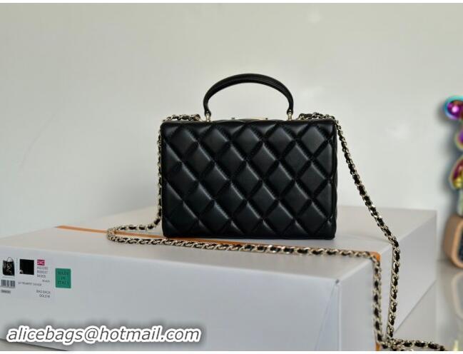 Best Price Chanel Quilted Lambskin Small Box Bag AS5167 Black 2024