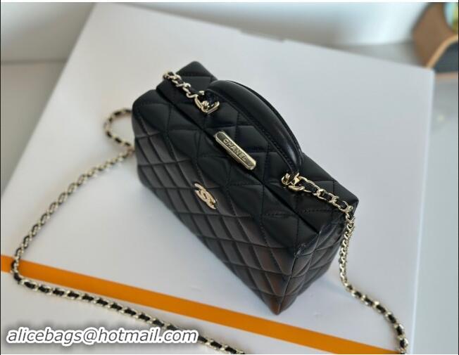 Best Price Chanel Quilted Lambskin Small Box Bag AS5167 Black 2024