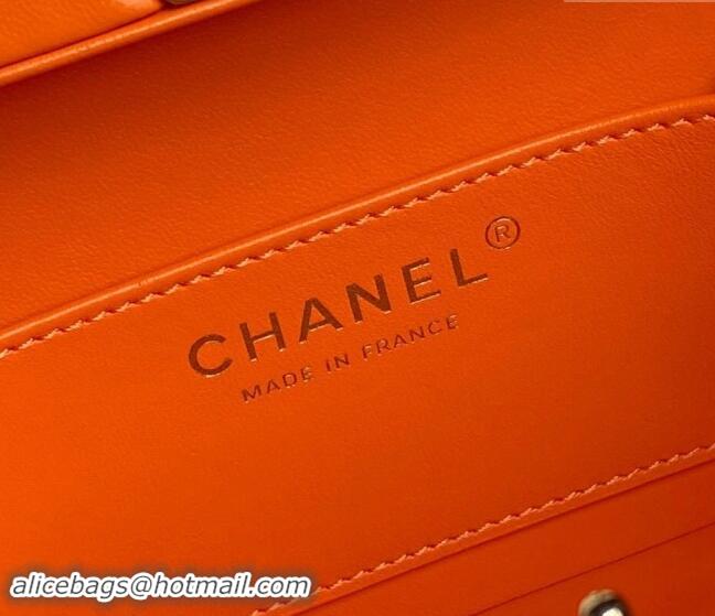 Best Price Chanel Quilted Lambskin Small Box Bag AS5167 Orange 2024