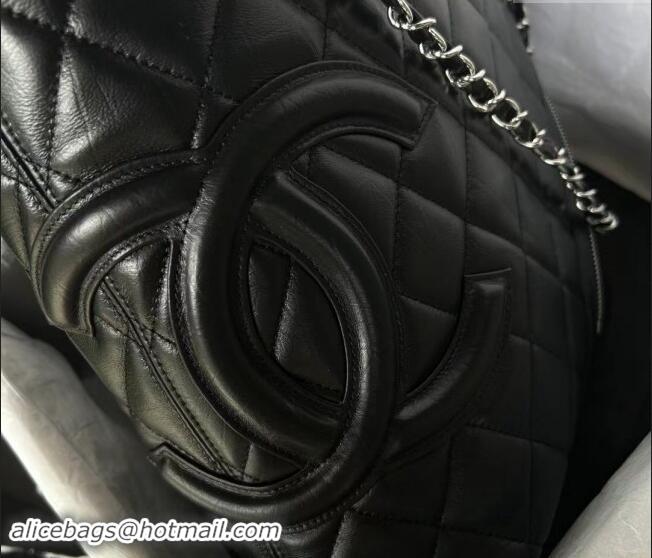 Best Price Chanel Lambskin Bucket Bag A25168 Black 2024