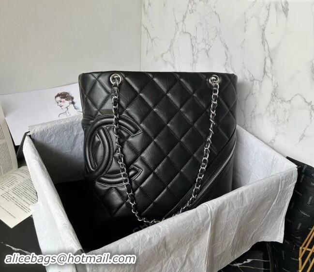 Best Price Chanel Lambskin Bucket Bag A25168 Black 2024