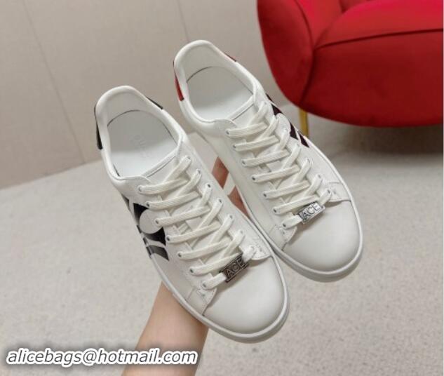 Fashion Luxury Gucci NY Ace Leather Sneakers White 1014093