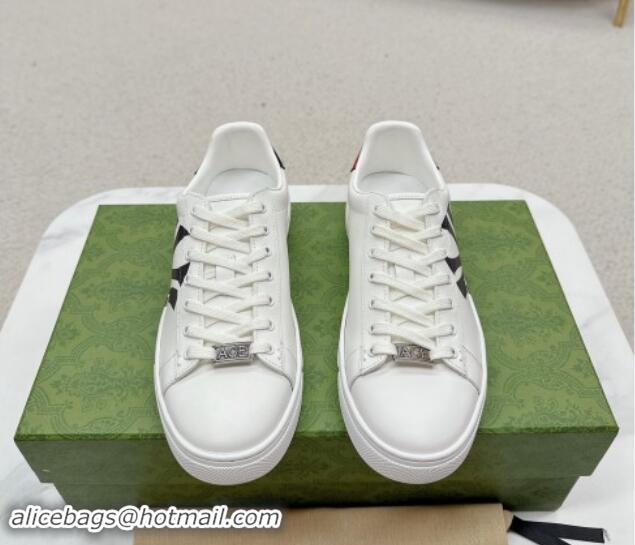 Fashion Luxury Gucci NY Ace Leather Sneakers White 1014093