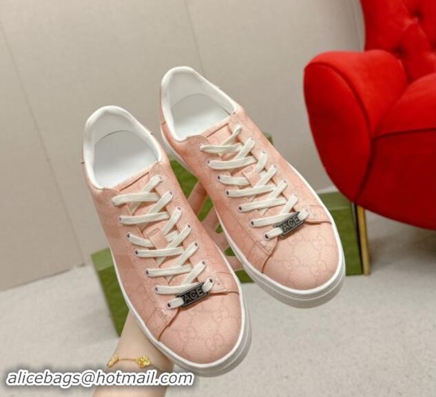 Fashion Gucci Women's Ace GG Canvas Sneakers Dusty Pink 1014101