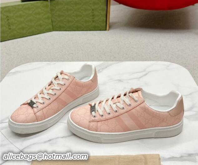 Fashion Gucci Women's Ace GG Canvas Sneakers Dusty Pink 1014101