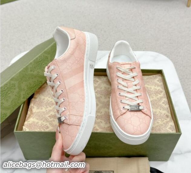 Fashion Gucci Women's Ace GG Canvas Sneakers Dusty Pink 1014101