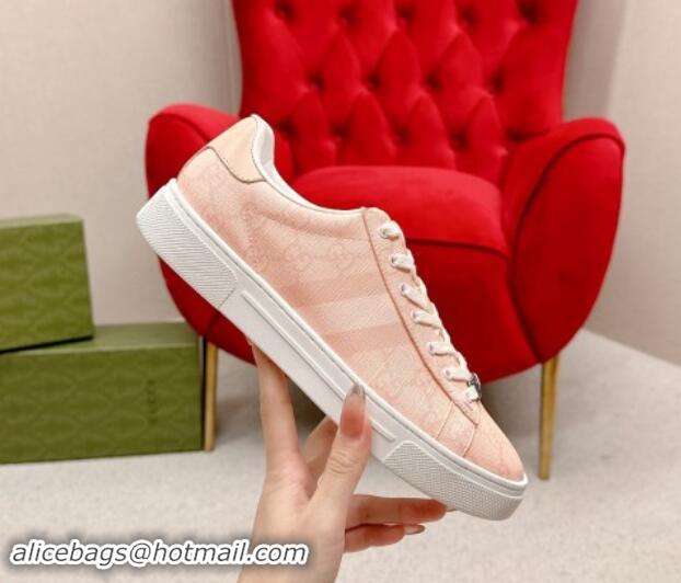 Fashion Gucci Women's Ace GG Canvas Sneakers Dusty Pink 1014101