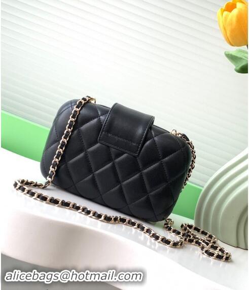 Most Popular Chanel Lambskin Case Evening Bag AS5178 Black 2024