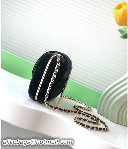 Trendy Design Chanel Velvet Case Evening Bag AS5178 Black 2024