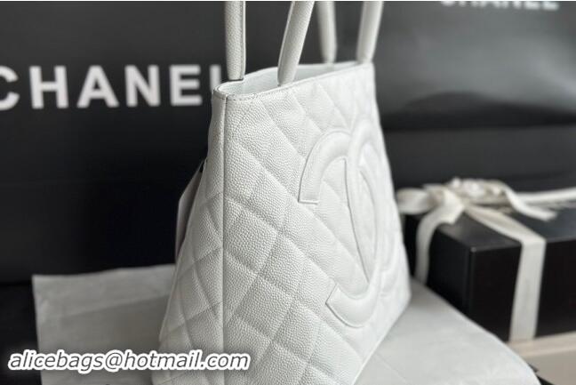 Unique Discount Chanel Grained Calfskin Vintage Top Handle bag AS1804 White 2024