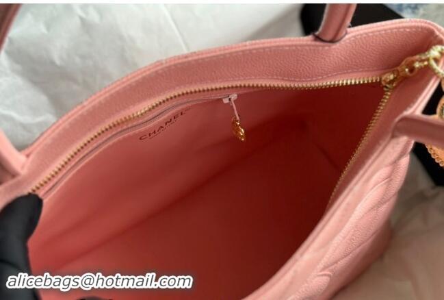 Trendy Design Chanel Grained Calfskin Vintage Top Handle bag AS1804 Pink 2024