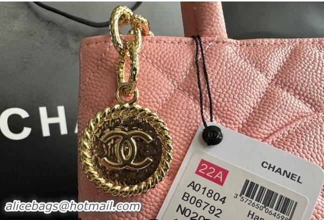 Trendy Design Chanel Grained Calfskin Vintage Top Handle bag AS1804 Pink 2024