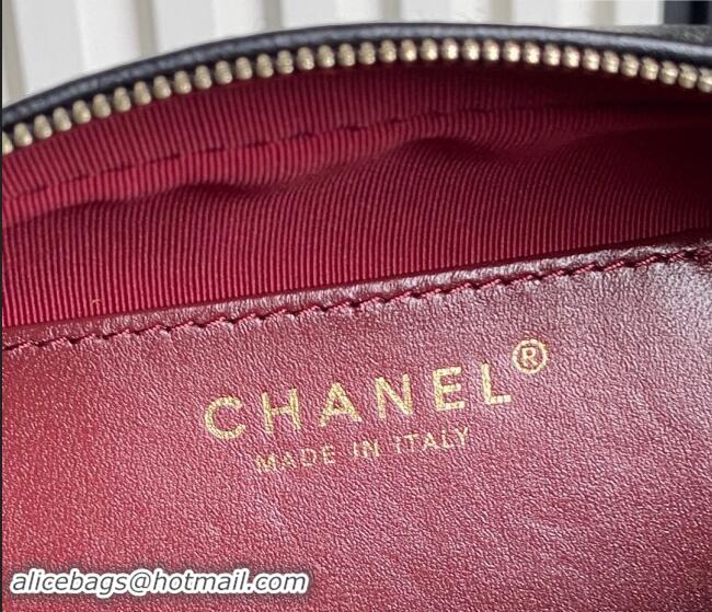 Market Sells Chanel Shiny Lambskin Mini Camera Case bag AS5190 Black 2024