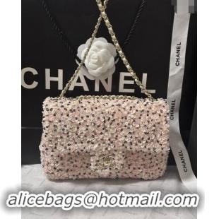 Famous Brand Chanel Sequins Evening Bag AS4298 Pink/White 2024