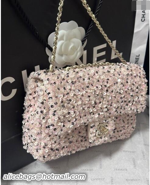 Famous Brand Chanel Sequins Evening Bag AS4298 Pink/White 2024