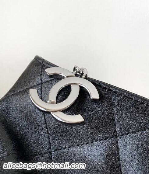 Top Grade Chanel Lambskin Medium Hobo bag CH110703 Black 2024