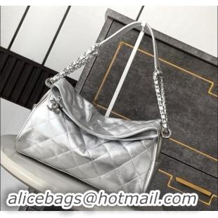 Trendy Design Chanel Lambskin Medium Hobo bag CH110703 Silver 2024