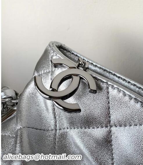 Trendy Design Chanel Lambskin Medium Hobo bag CH110703 Silver 2024