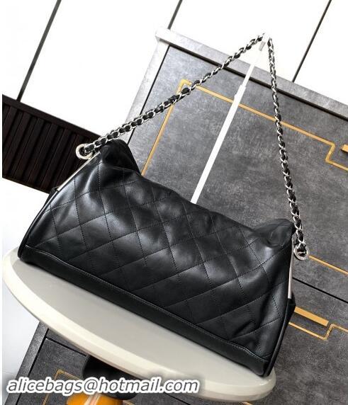 Luxury Discount Chanel Lambskin Large Hobo bag CH110703 Black 2024