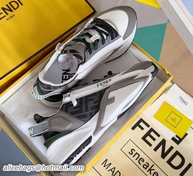 Low Price Fendi Flow Sneakers F820KL Grey 101502