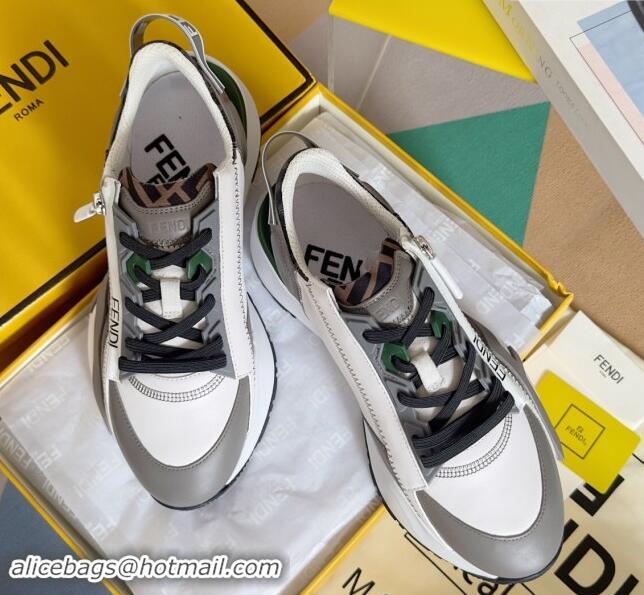 Low Price Fendi Flow Sneakers F820KL Grey 101502